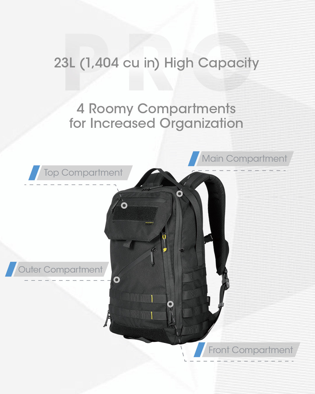 BP23 PRO Backpack - 23L Capacity