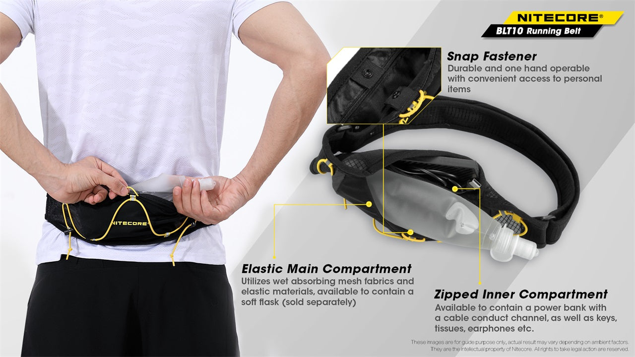 Elastic on sale running belt